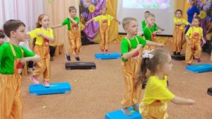 степ аэробика для детей МБДОУ "Веснянка" г.Симферополь группа "Скворушки"