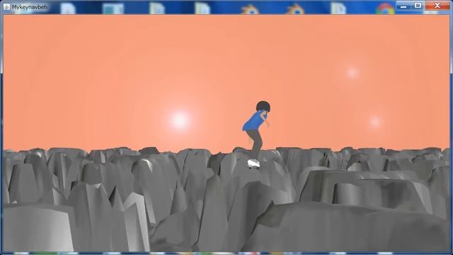 Java 3D: Flying Sk8 Humanoid Boy (over Terragen Terrain GJ 667 Cc)_4/空飛ぶスケートボード смотреть онлайн