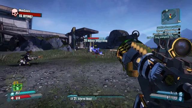 Borderlands 2 - Shock scags in the Wildlife Exploitation Preserve смотреть онлайн