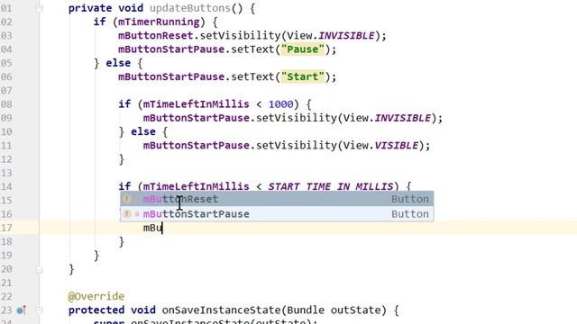 Countdown Timer Part 2 - ORIENTATION CHANGES - Android Studio Tutorial смотреть онлайн