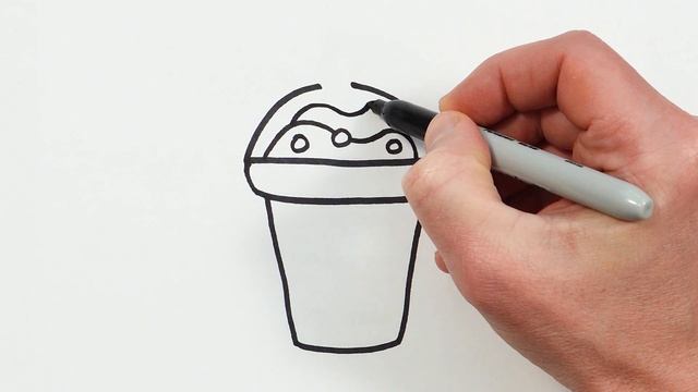 How to Draw Cup of Drink | Easy Food Drawing Tutorial смотреть онлайн