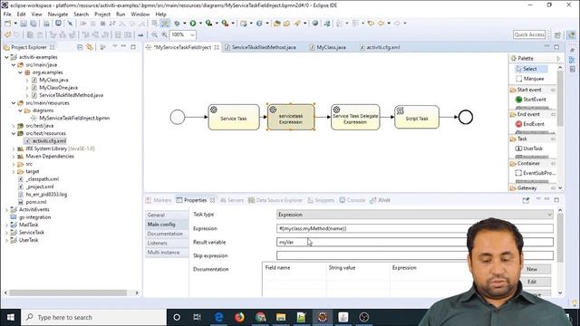 Service Task in Activiti BPM смотреть онлайн