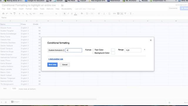 Conditional Formating to Highlight Entire Row смотреть онлайн