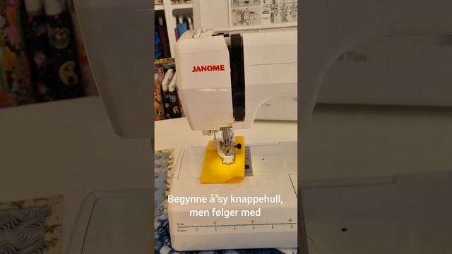 Sy en Knapphull på Janome Easy Jeans смотреть онлайн