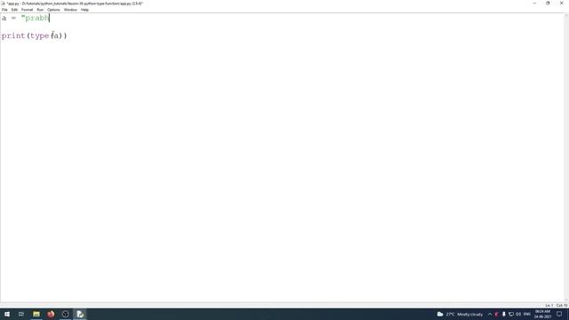 Python - Lesson - 36 - Type function смотреть онлайн