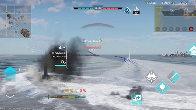 Подлодка USS Balao - War thunder mobile! смотреть онлайн