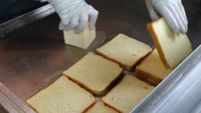 모짜렐라 치즈 새우 토스트 / Mozzarella Cheese Shrimp Toast - Korean Street Food