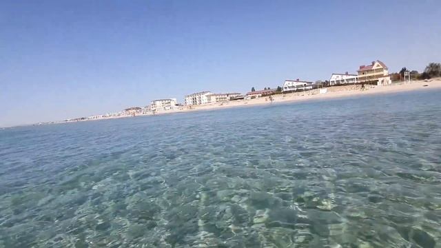 Крым Пляж Поповка 22 сентября 2020 воздух +29 вода +22 смотреть онлайн