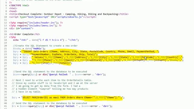 PHP MySQL Insert Update смотреть онлайн