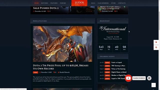 Ludos Paradise Video Gaming Blog amp Clan Esports WordPress Theme смотреть онлайн