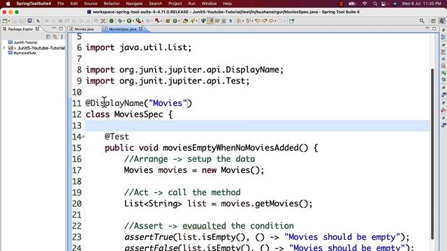 Write Unit Test Cases using JUnit 5 - Custom Name to Test Cases using @DisplayName - 02 смотреть онлайн