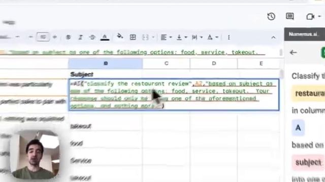 Using AI to extract and classify text in Google Sheets смотреть онлайн