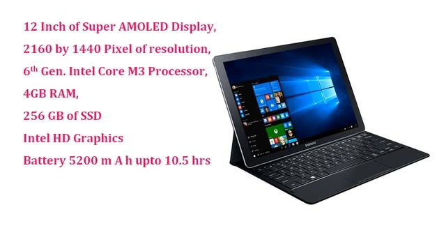 Samsung Galaxy TabPro S Laptop-cum-Tablet with Windows 10 Price & Specification смотреть онлайн