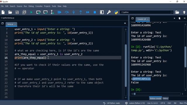 Python 47: The is operator смотреть онлайн