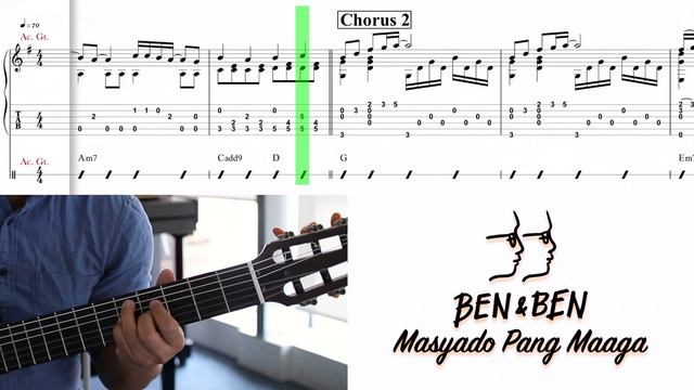 Masyado Pang Maaga by Ben&ben Guitar Tablature and Chords смотреть онлайн
