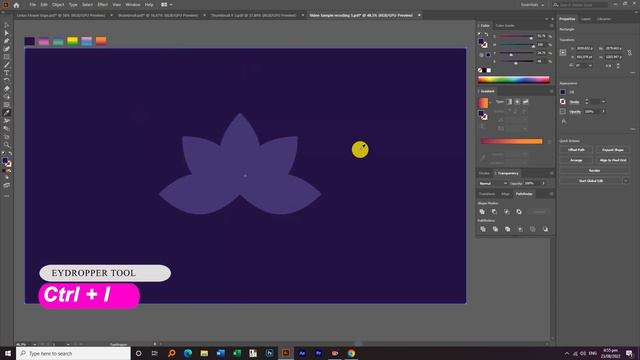 Illustrator Logo Design Tutorial for Beginner || How to Create Lotus Flower Design || Urdu / Hindi смотреть онлайн