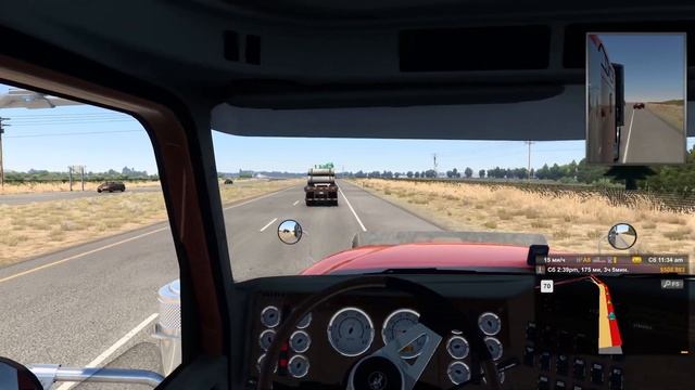 American Truck Simulator 1.43 конвой рейс на International 9900i маршрут из туин фолс в отден