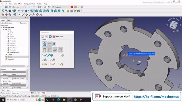 Measure Dimension With Manipulator Workbench | FreeCAD Tutorial | FreeCAD Manipulator Workbench |