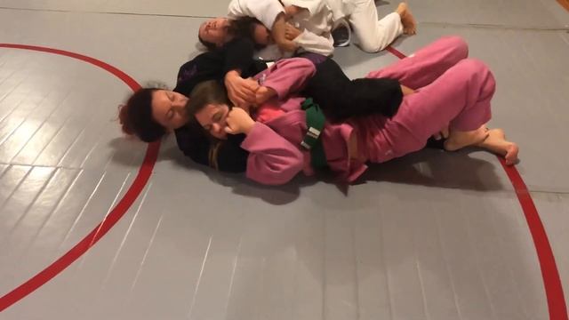 Ladies Grappling After Women’s Jiujitsu Class 8/21/18