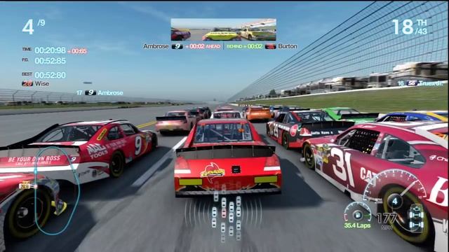 Talladega Chase Race 4 Gameplay Career Mode Nascar The Game Inside Line Race 30 смотреть онлайн