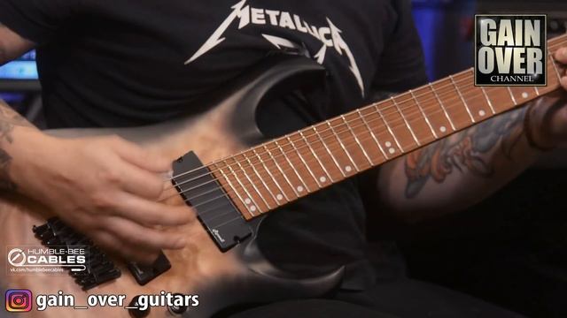 Harley Benton MultiScale-8 QEB 2020 DLX (Обзор гитары от GAIN OVER)