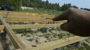 Фундамент для каркасного дома// Бетонные сваи своими руками