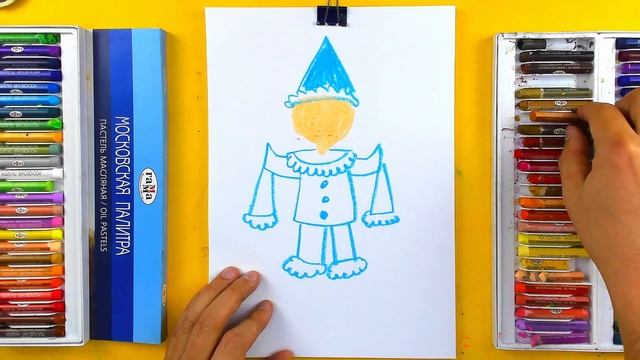 Как нарисовать ПЬЕРО рисуем из Буратино - урок рисования от РыбаКит смотреть онлайн