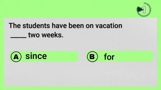 For Or Since? Since Or For Prepositions Quiz | English Grammar Test #challenge 04