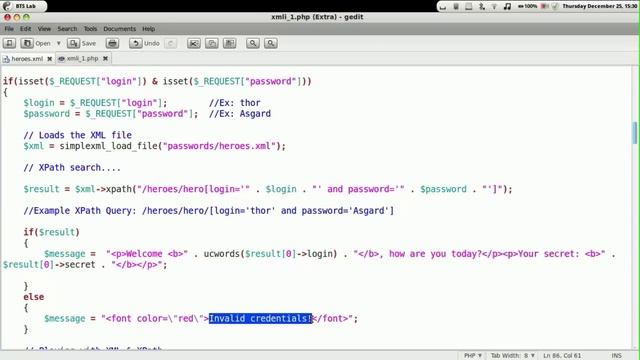 Hacking and Securing PHP applications tutorial - XPath Injection Demo смотреть онлайн