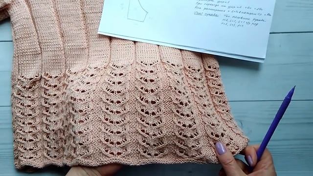 Летняя кофточка спицами