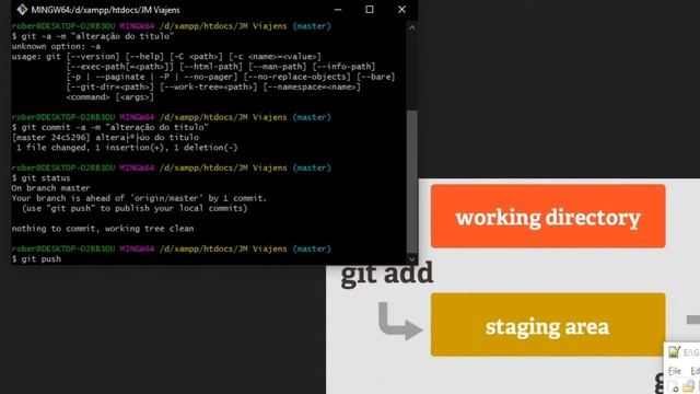 Fazendo commit e noção working area e staging area- Git смотреть онлайн