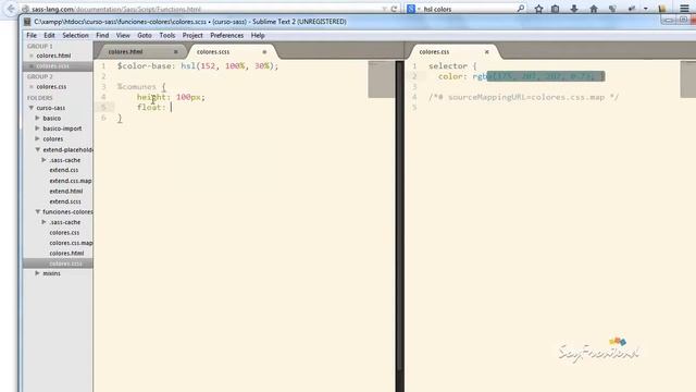 10 - Funciones de Color - Curso Básico de Sass смотреть онлайн