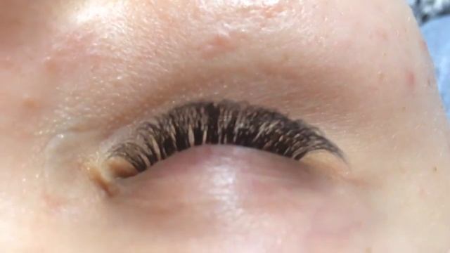 Наращивание ресниц тройной обьем 3d До и после