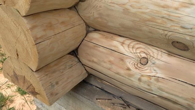 Шлифовка рубленного сруба 26-28 смотреть онлайн