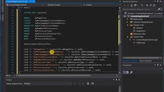Win32 API - GetSystemInfo смотреть онлайн