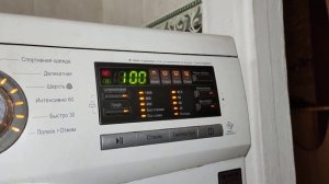 Сервисный тест (отжим) стиральной машины LG F1096ND