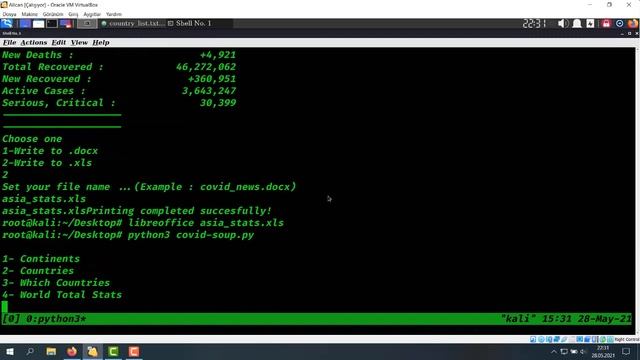 Python BeautifulSoup,Requests Example Project Covid Stats смотреть онлайн