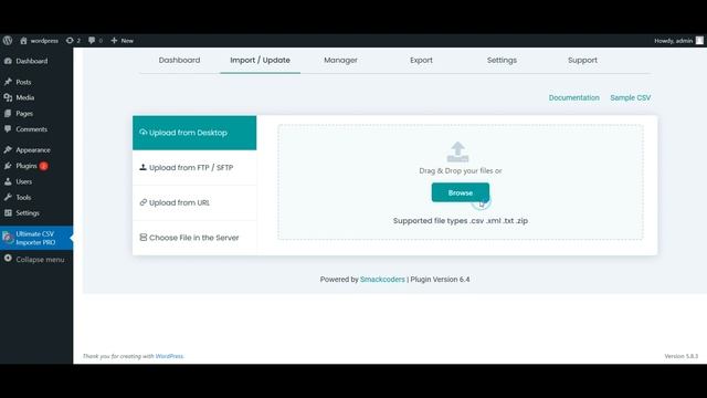 How to update data In WordPress - CSV Importer Pro смотреть онлайн