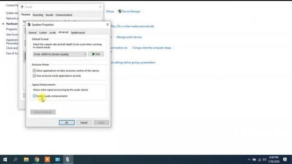 Fix--Echo Mic/Echo Sound On Window 10 || Turn off audio enhancements Acer Helio 300