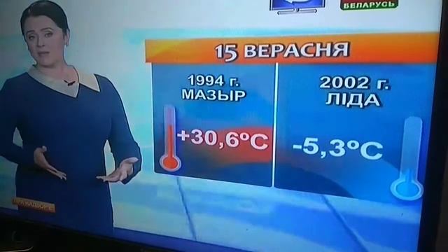 За прошедшие 100 лет, 15 сентября самая холодная погода была в Лиде смотреть онлайн