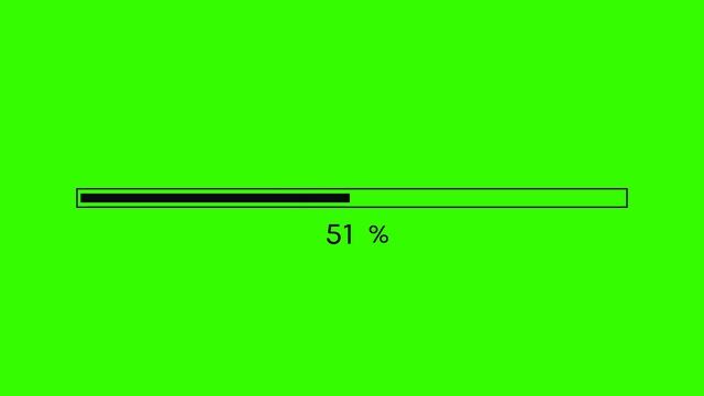 Free Green Screen Status Bar Loading Downloading Progress Running Bar Animated w/ 0 to 100 Counter смотреть онлайн