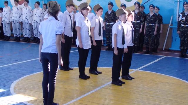 Строевая подготовка детей школы №8 смотреть онлайн