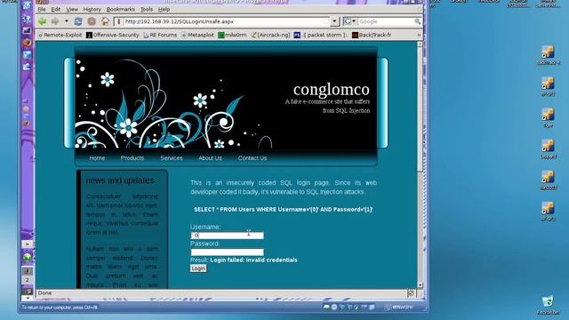 Basic SQL Injection (SQLi) Demonstration смотреть онлайн