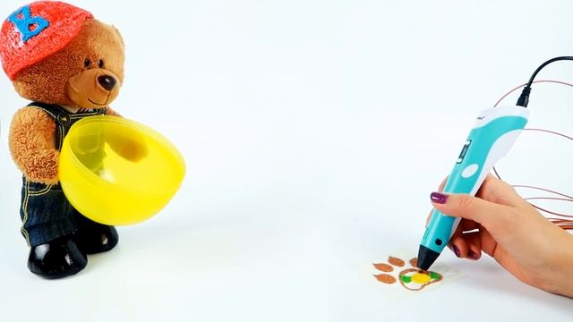 ✍ DIY ? 3D РУЧКА ? - Как сделать подставку под чашку ☕ для МЕДВЕДЯ ВАНЬКИ Мастер класс для детей смотреть онлайн