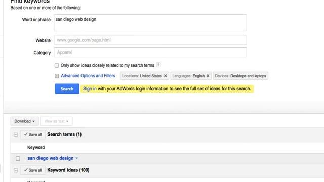 3. Intro to SEO - Google Keyword Planner Tool 2014 смотреть онлайн