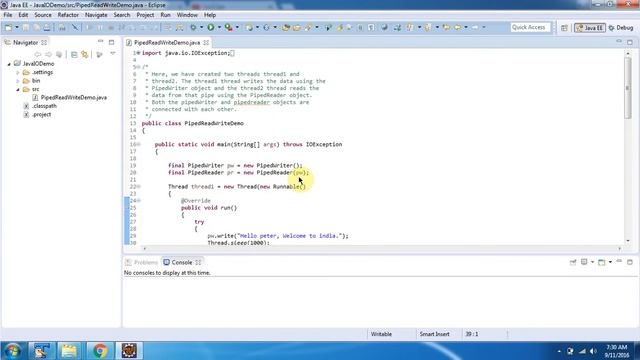 What is PipedReader and PipedWriter in Java?_Version 2 | Java IO | Java Tutorial смотреть онлайн
