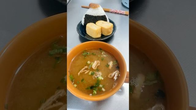 Instant Miso Soup And Onigiri