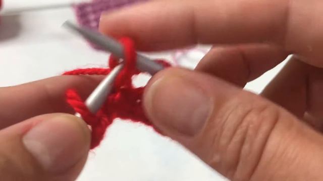 Узор спицами «Сердечки» смотреть онлайн