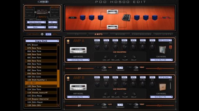 Как накрутить такой же звук как у Metallica? (POD HD500 Epic)