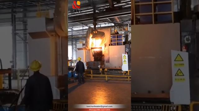 Steel shell induction melting furnace & Induction melting machine & Metal smelting equipment смотреть онлайн